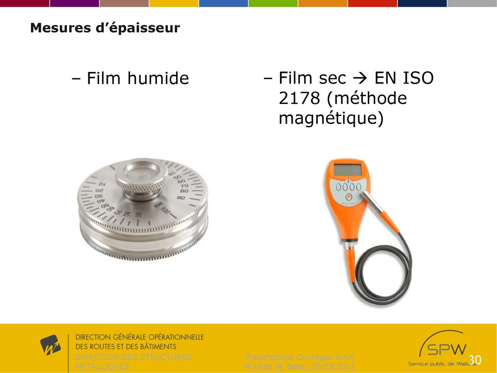 Film sec  EN ISO 2178 (méthode magnétique)