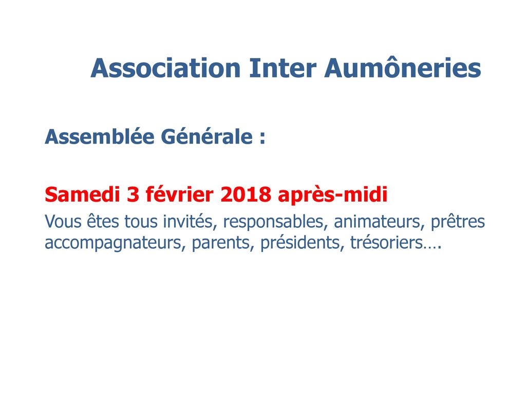Association Inter Aumôneries