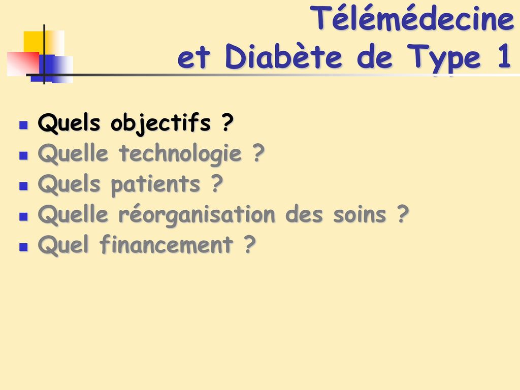 Télémédecine et Diabète de Type 1