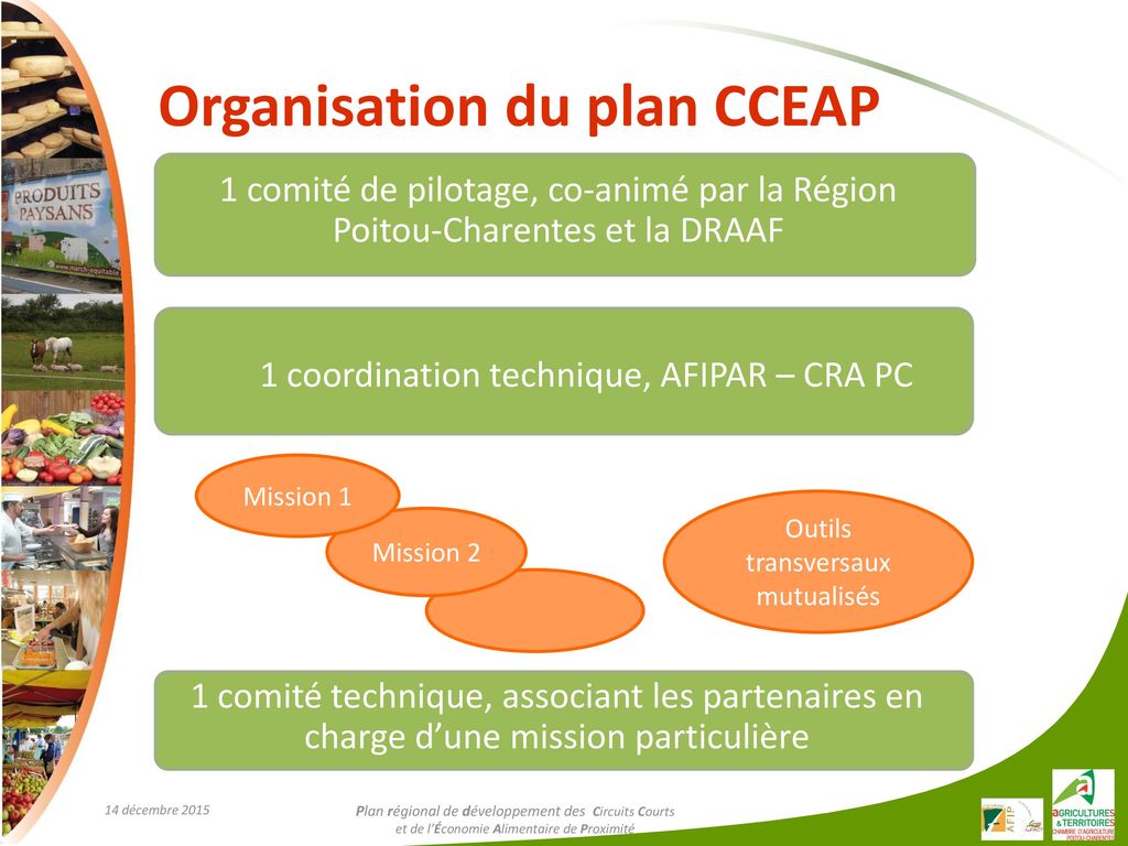Organisation du plan CCEAP