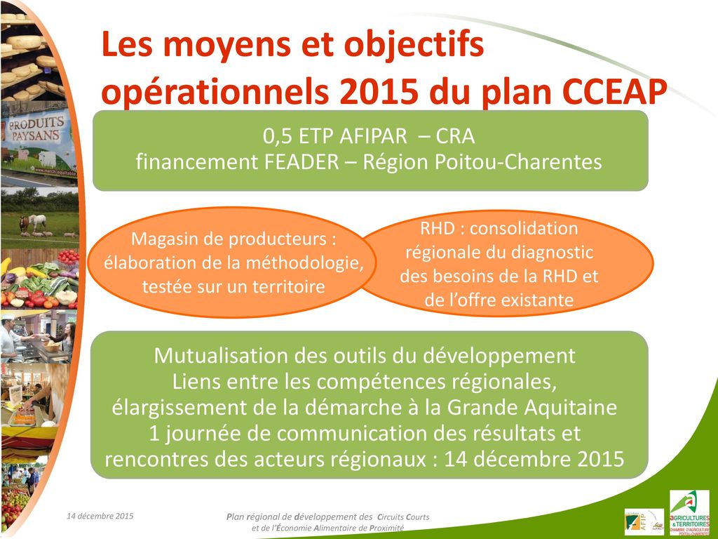Les moyens et objectifs opérationnels 2015 du plan CCEAP