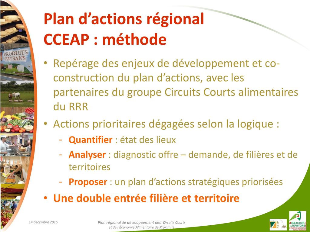 Plan d’actions régional CCEAP : méthode