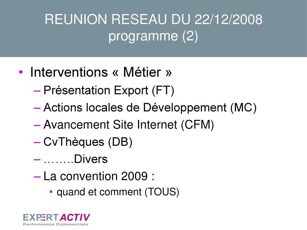 REUNION RESEAU DU 22/12/2008 programme (2)