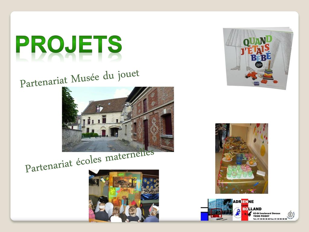 Projets Partenariat Musée du jouet Partenariat écoles maternelles