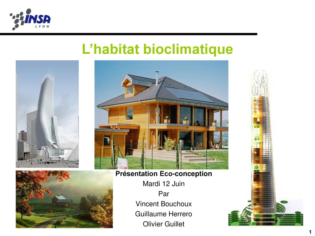 L’habitat bioclimatique