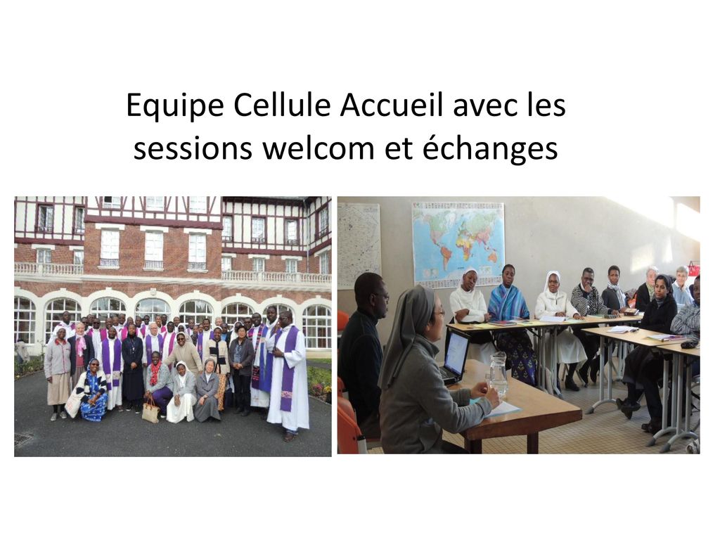 Equipe Cellule Accueil avec les sessions welcom et échanges