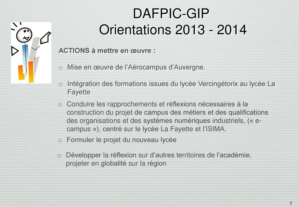 DAFPIC-GIP Orientations