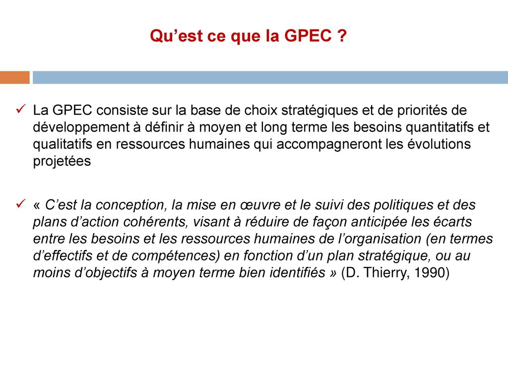 Quest Ce Que La Gpec