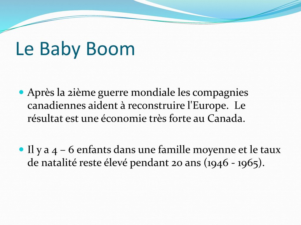 Le Baby Boom