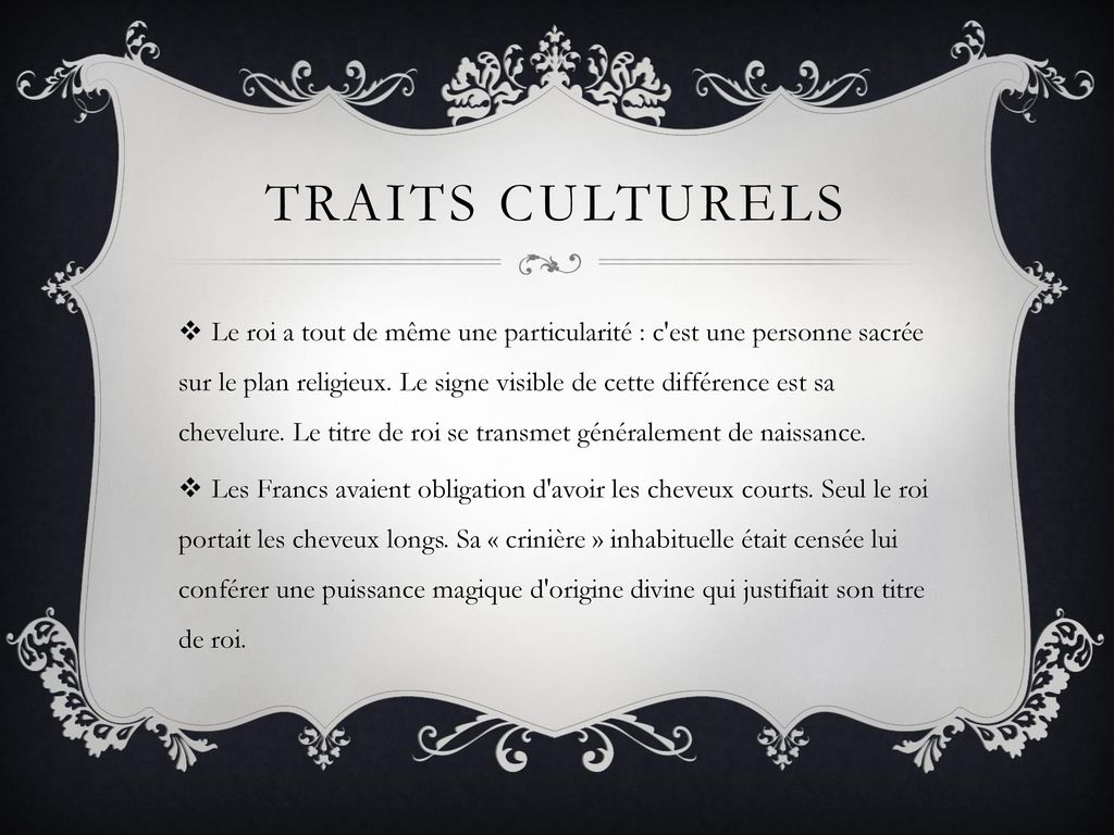 Traits culturels