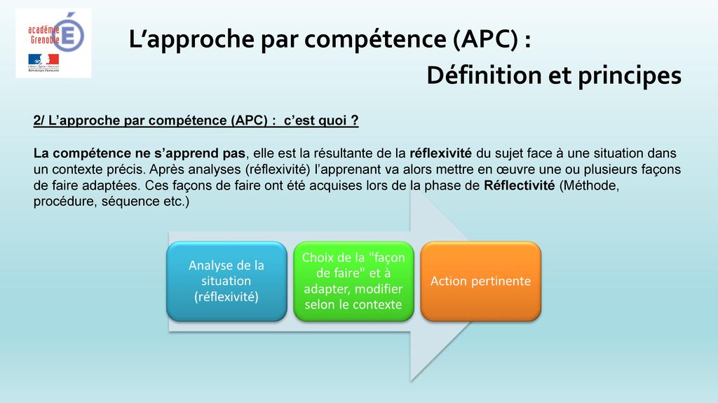 L’approche par compétence (APC) : Définition et principes