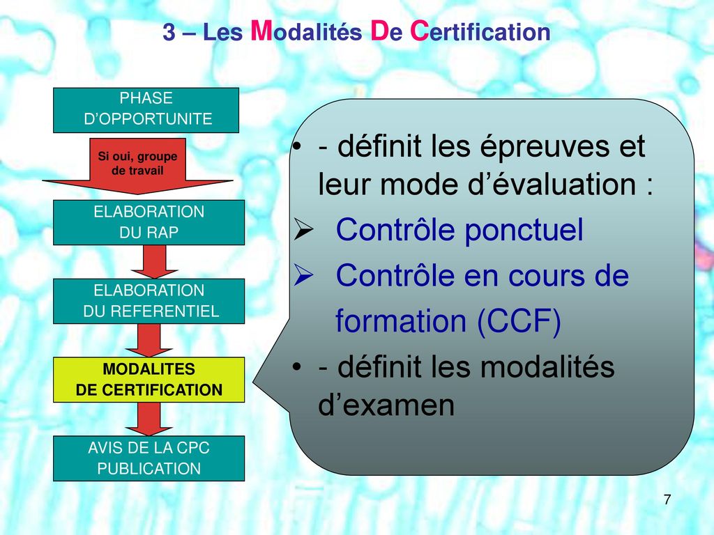 3 – Les Modalités De Certification