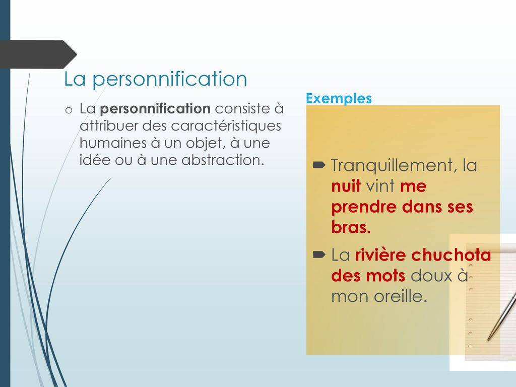 Personnification D Un Objet Exemple