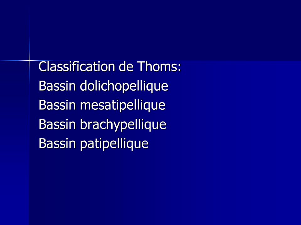 Classification de Thoms: