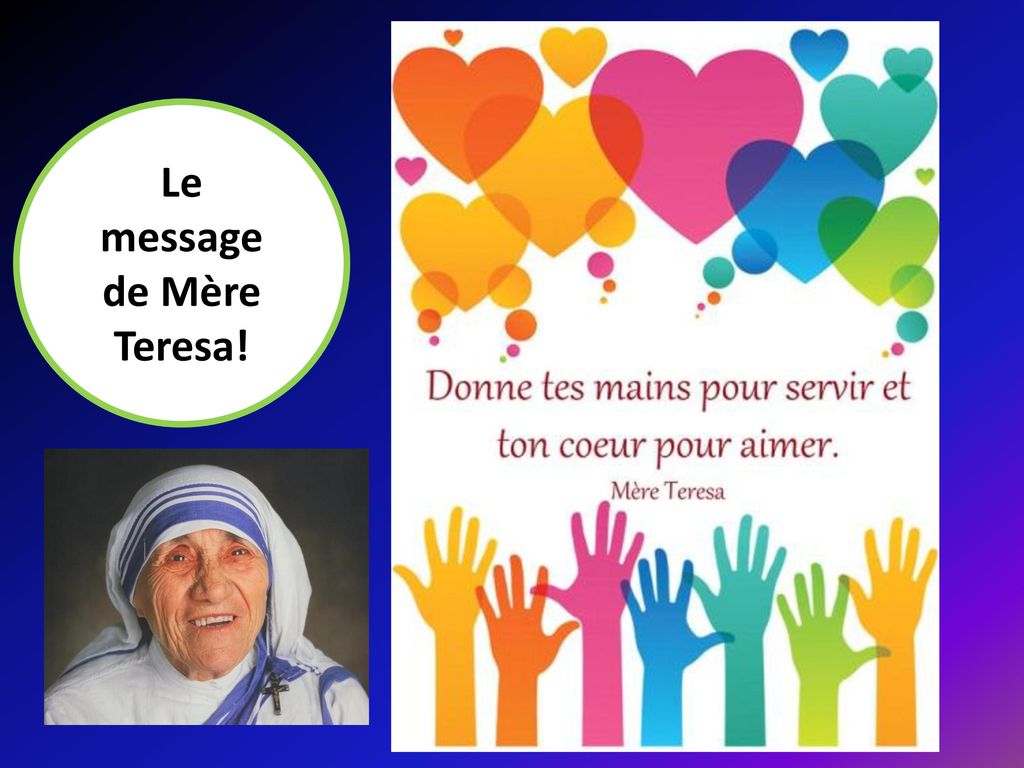 Le message de Mère Teresa!