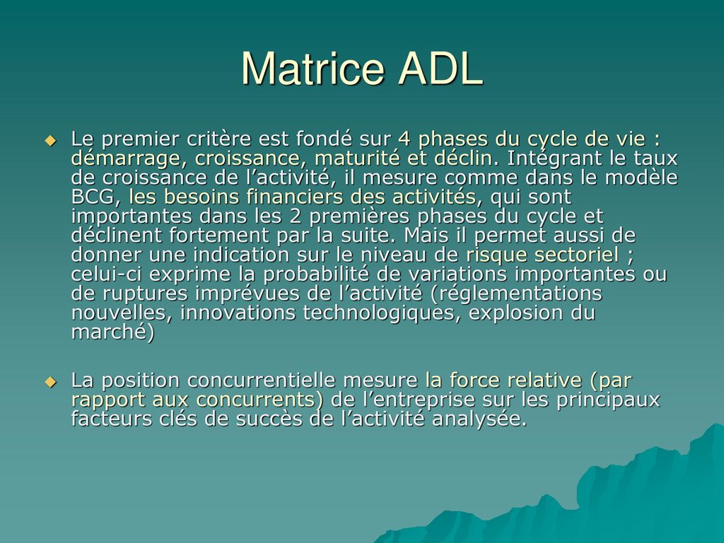 Matrice ADL
