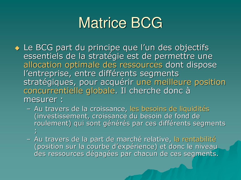 Matrice BCG