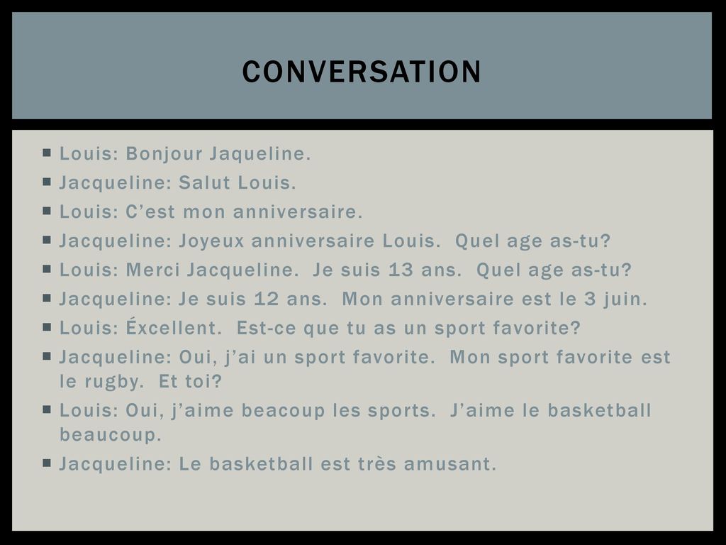 Conversation Marie Salut Pierre Pierre Salut Marie Ppt Telecharger