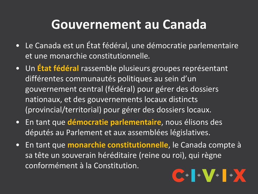 Gouvernement au Canada