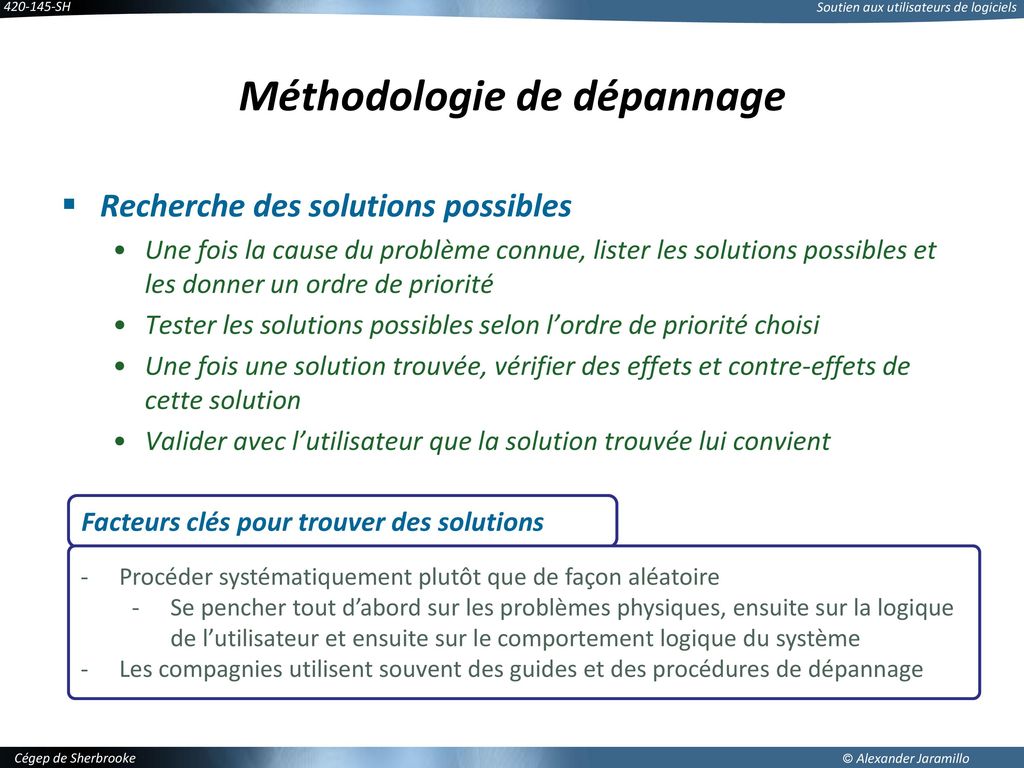 Soutien Aux Utilisateurs De Logiciels - Ppt Télécharger