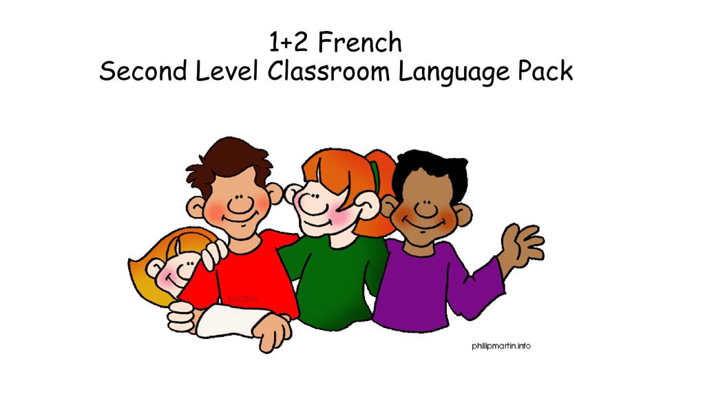 1+2 French Second Level Classroom Language Pack