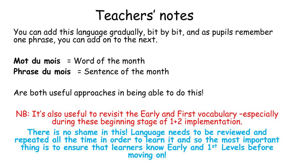 Teachers’ notes