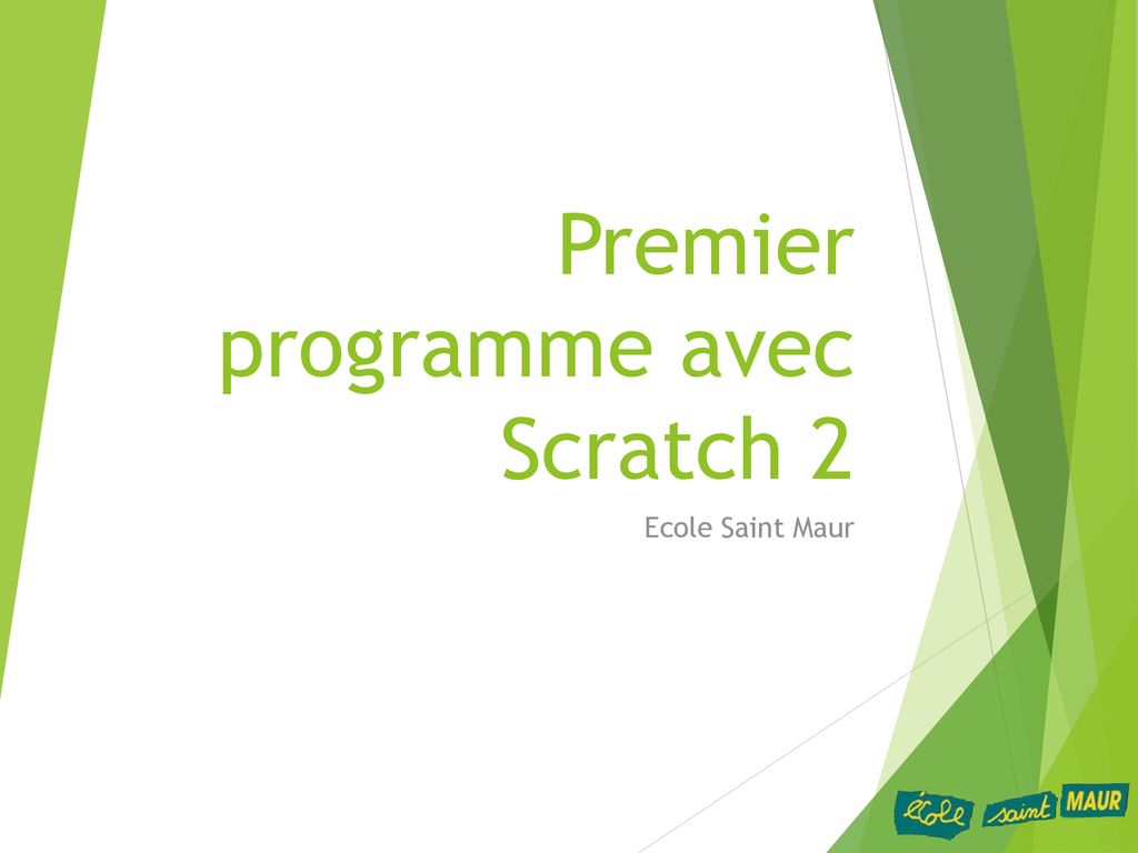 Premier programme avec Scratch 2