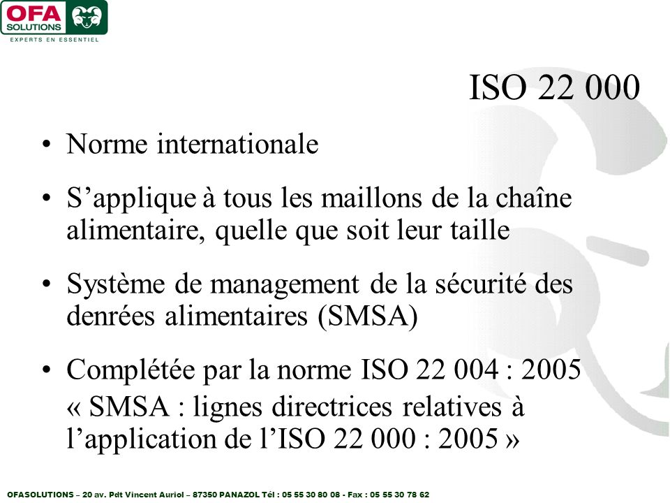 ISO Norme internationale