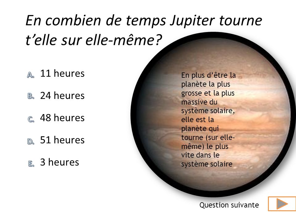 En combien de temps Jupiter tourne t’elle sur elle-même