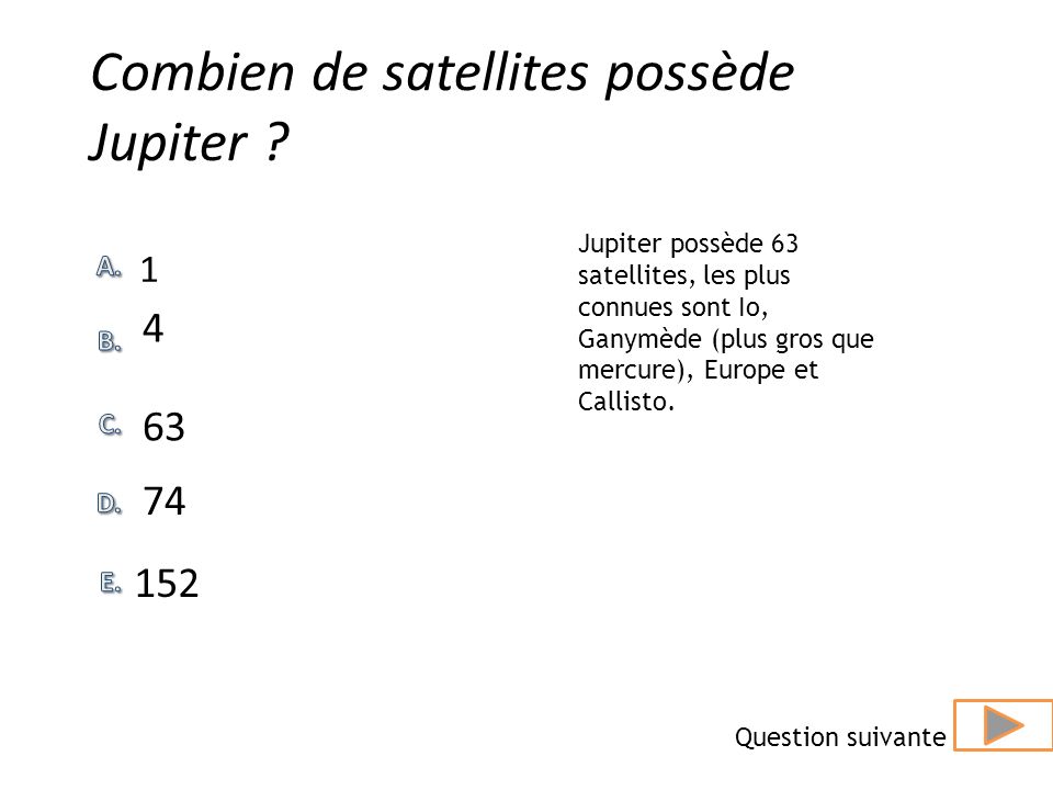 Combien de satellites possède Jupiter