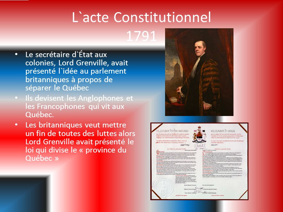L`acte Constitutionnel 1791