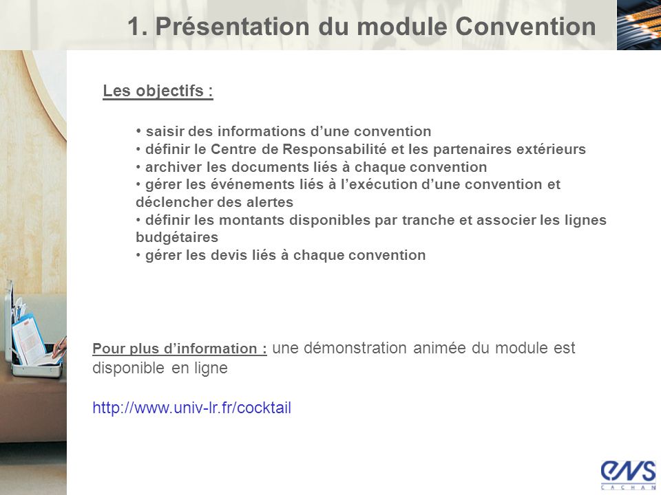 1. Présentation du module Convention