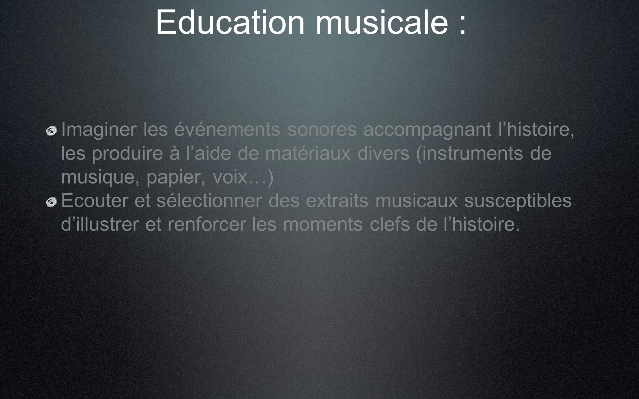 Education musicale :