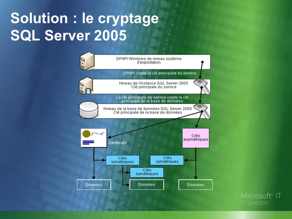 Solution : le cryptage SQL Server 2005