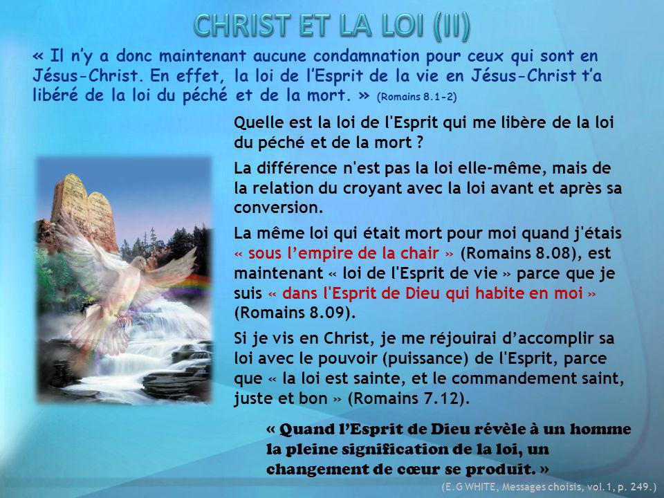 CHRIST ET LA LOI (II)