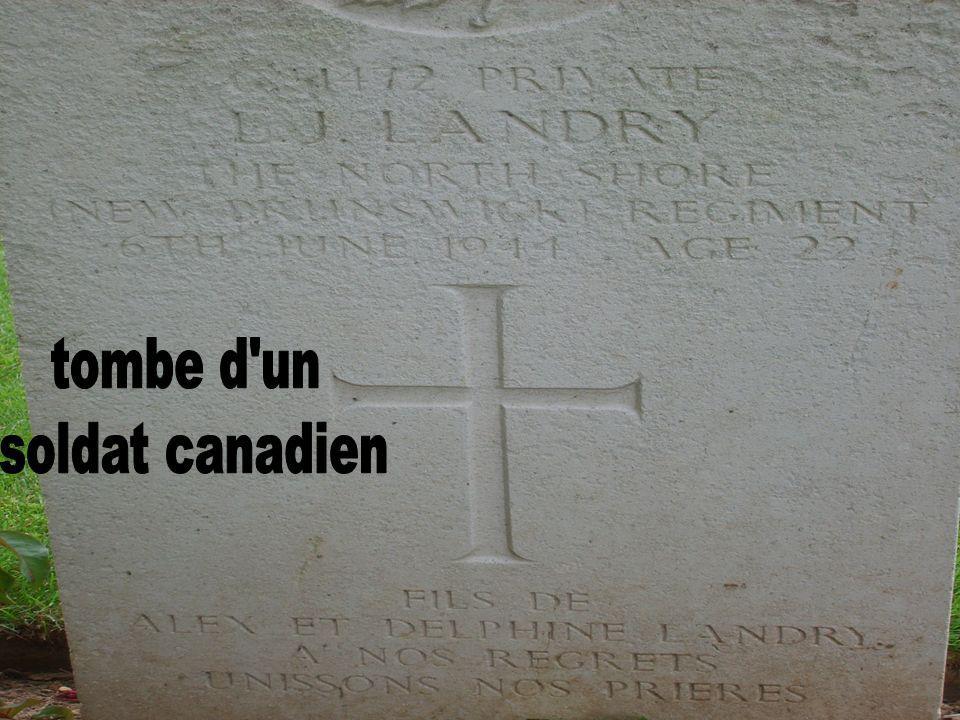 tombe d un soldat canadien