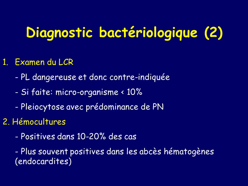 Diagnostic bactériologique (2)