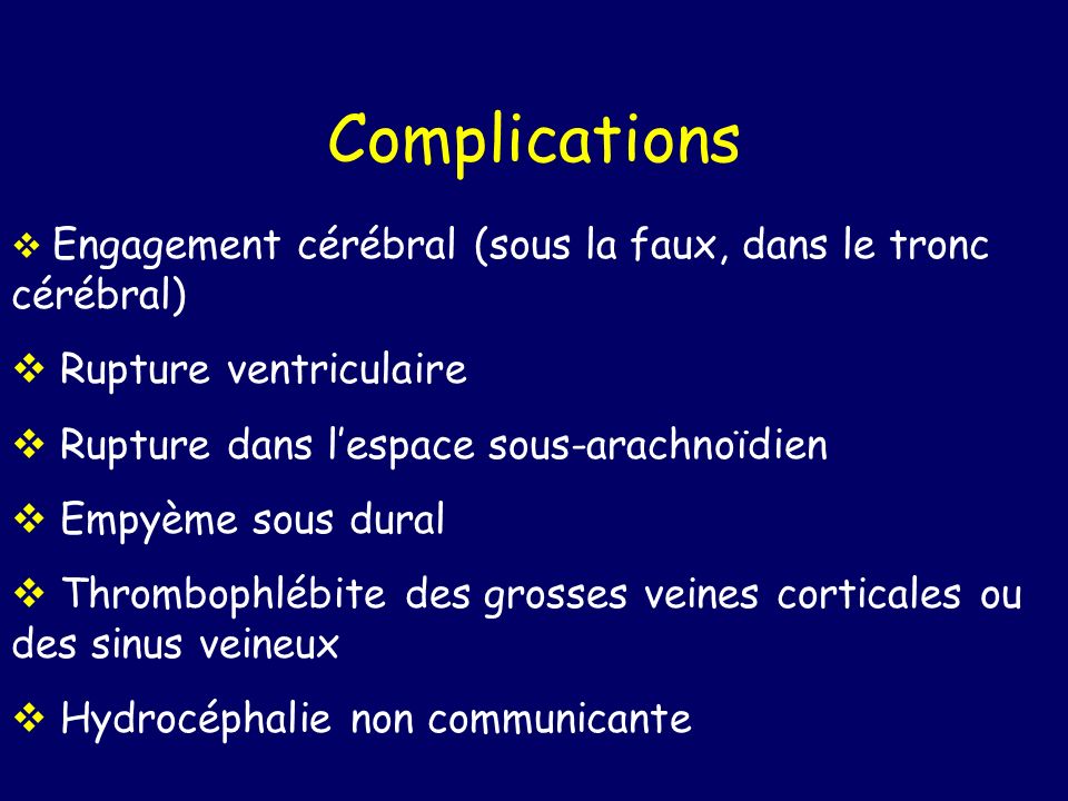 Complications Rupture ventriculaire