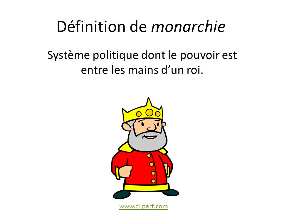 Définition de monarchie
