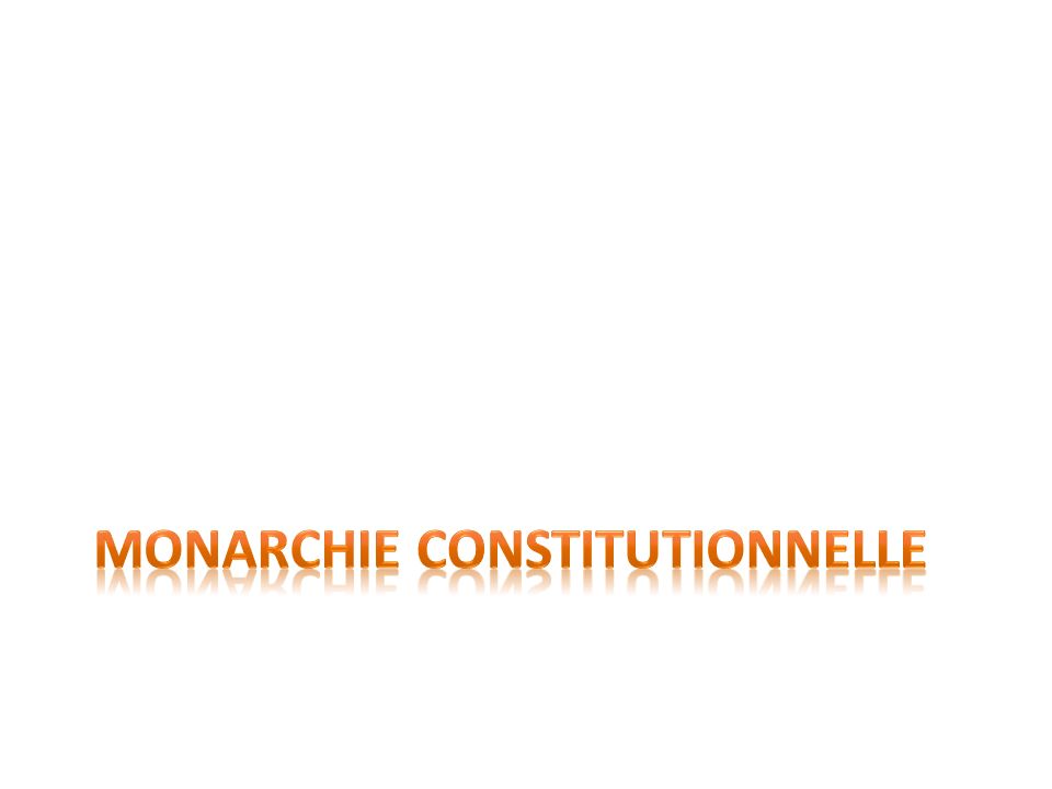 Monarchie constitutionnelle