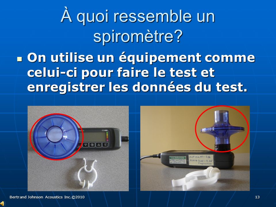 Le Spiromètre c'est quoi ?