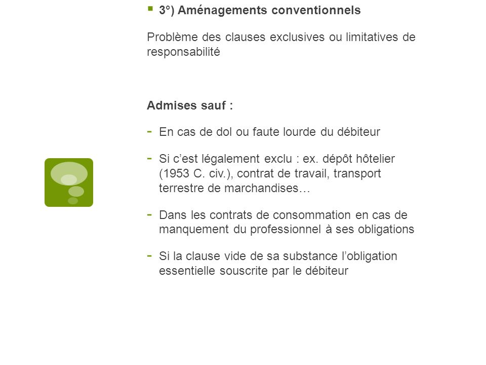 Droit Des Obligations AESL2 Partie 1 : Le Contrat - Ppt Video Online ...