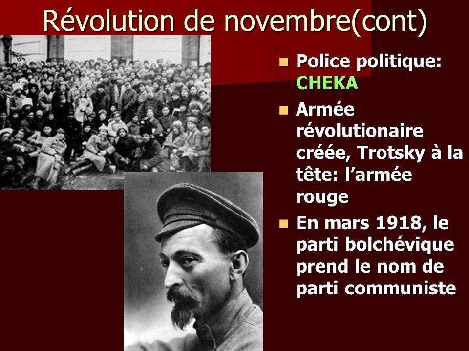Révolution de novembre(cont)