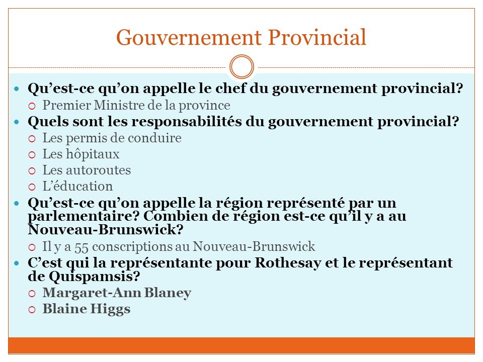Gouvernement Provincial