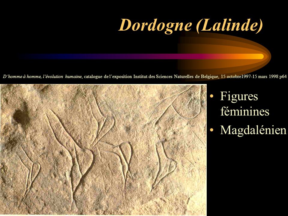Dordogne (Lalinde) Figures féminines Magdalénien