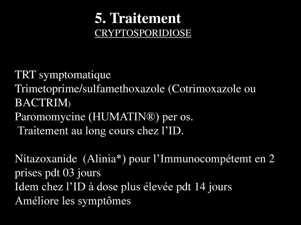5. Traitement TRT symptomatique