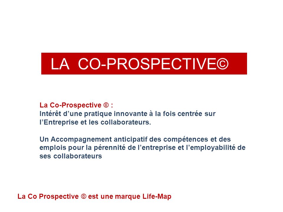 LA CO-PROSPECTIVE© La Co-Prospective © :