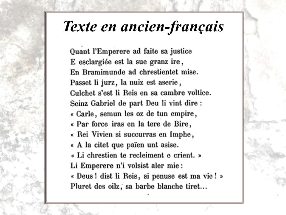 Texte en ancien-français