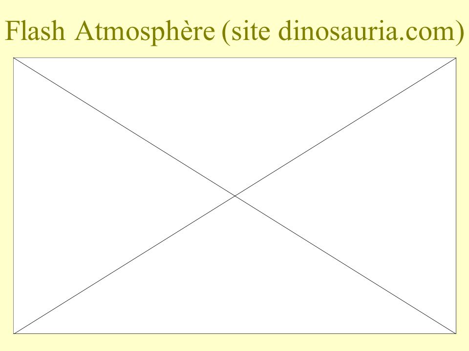 Flash Atmosphère (site dinosauria.com)
