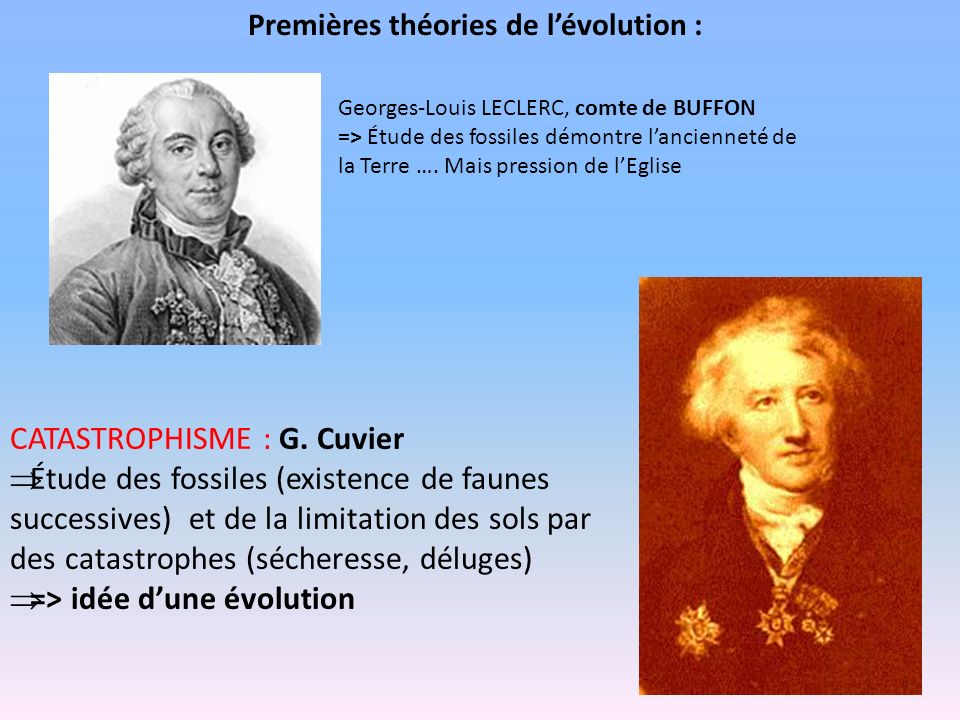CATASTROPHISME : G. Cuvier